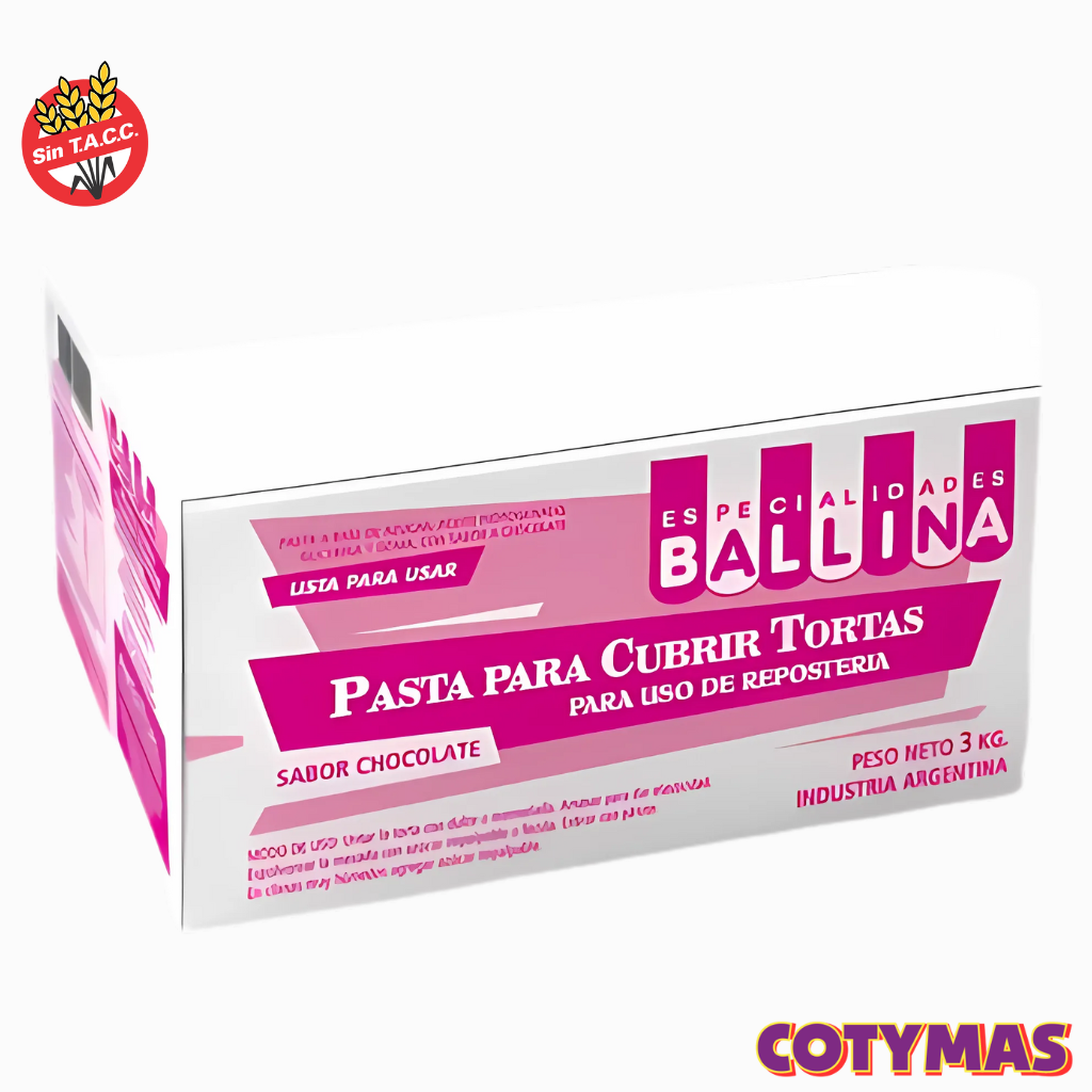 Pasta para Cubrir Ballina (chocolate y vainilla)