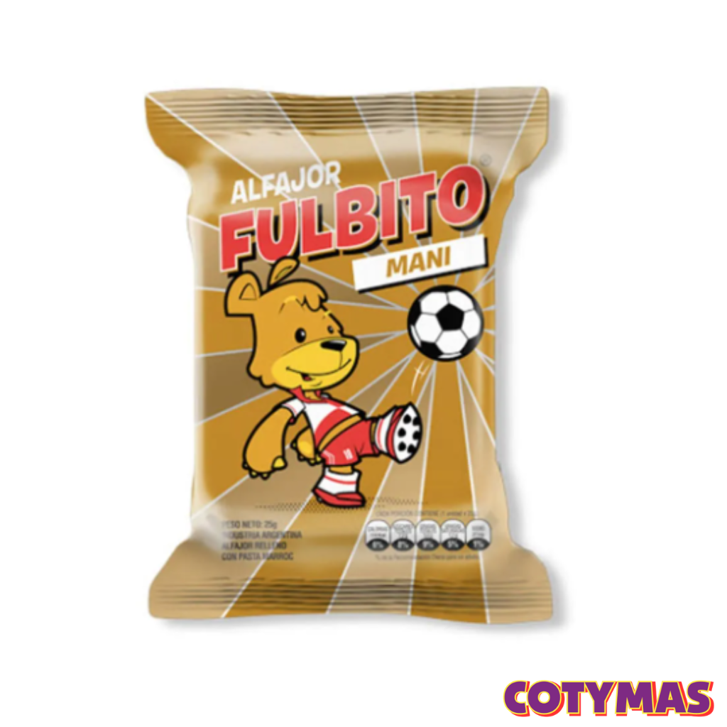 Alfajor Fulbito sabor mani x10u