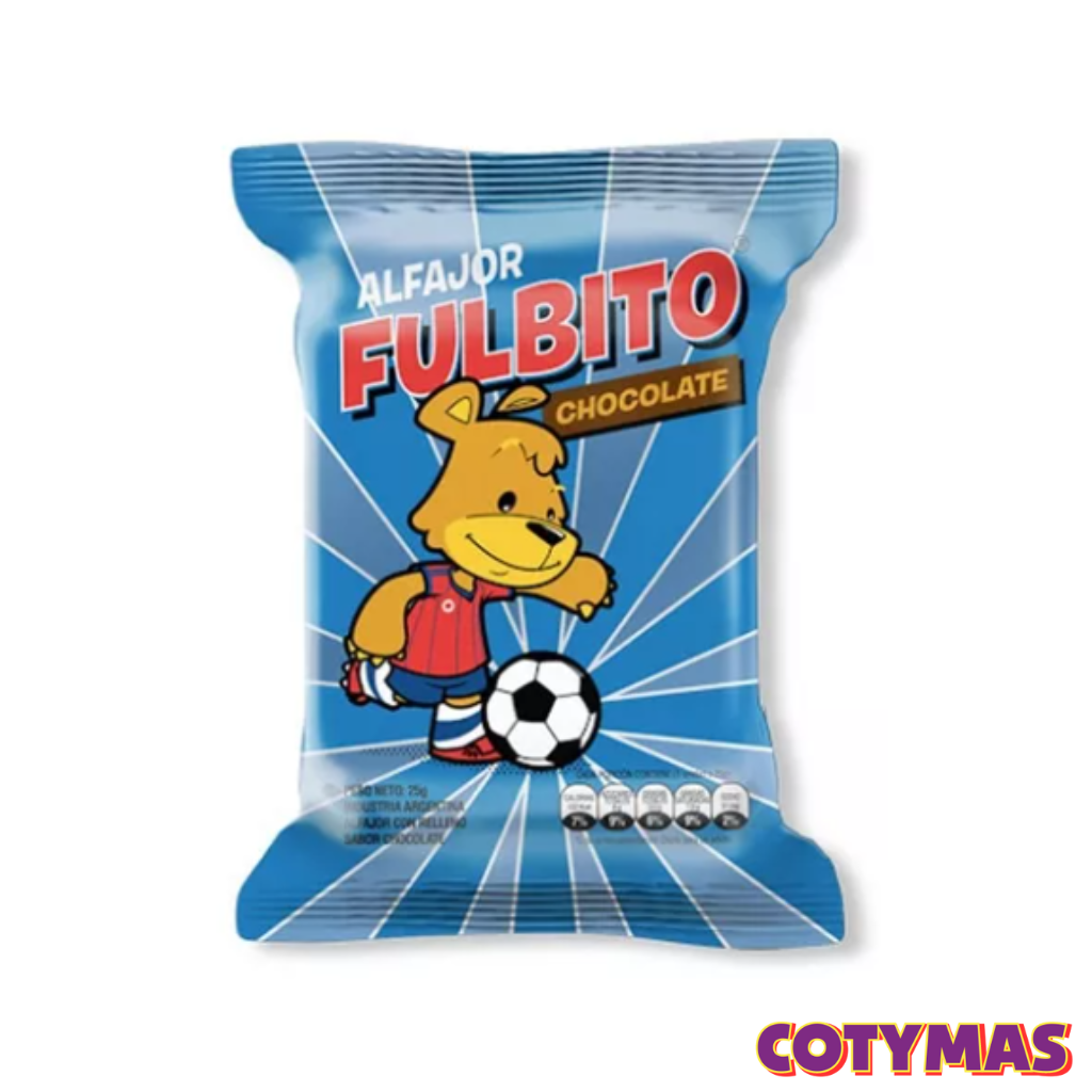 Alfajor Fulbito sabor chocolate x10u