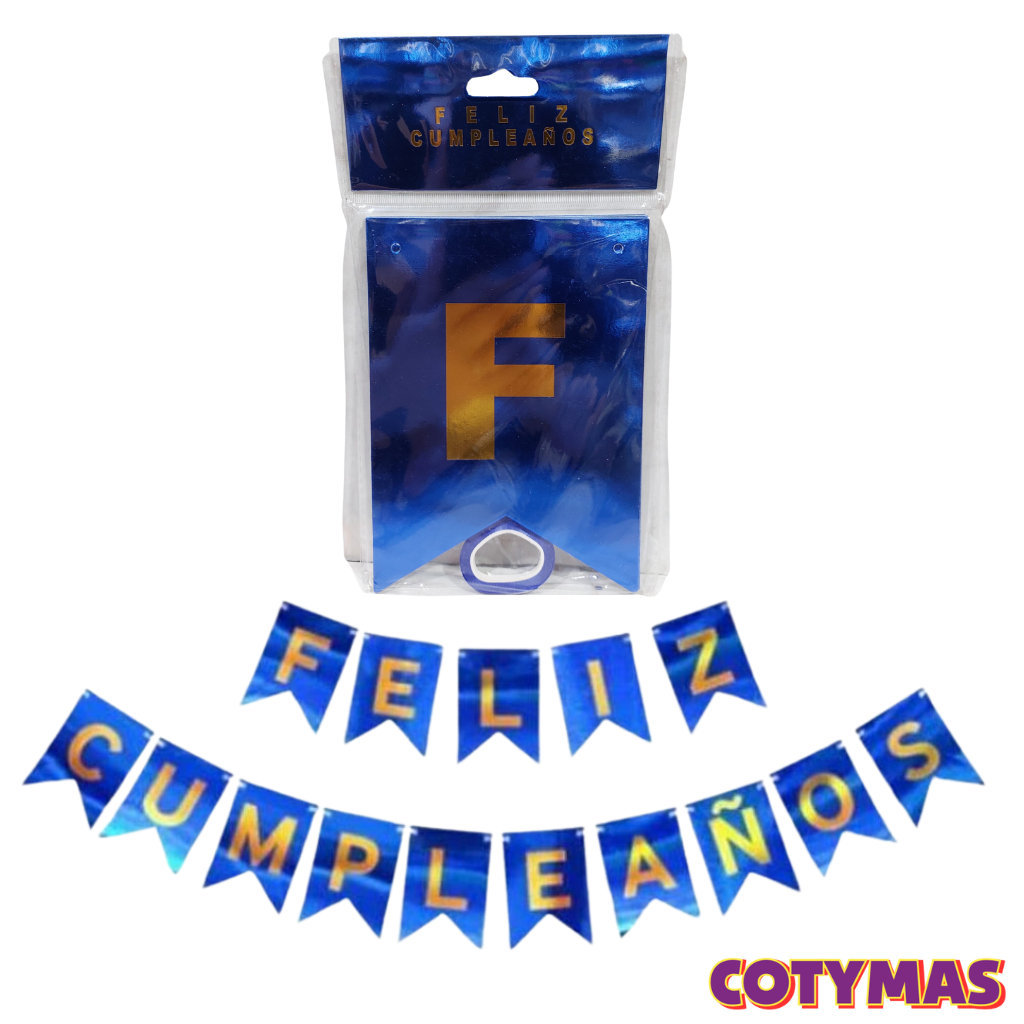 Banderin Feliz Cumpleaños Metalizados!