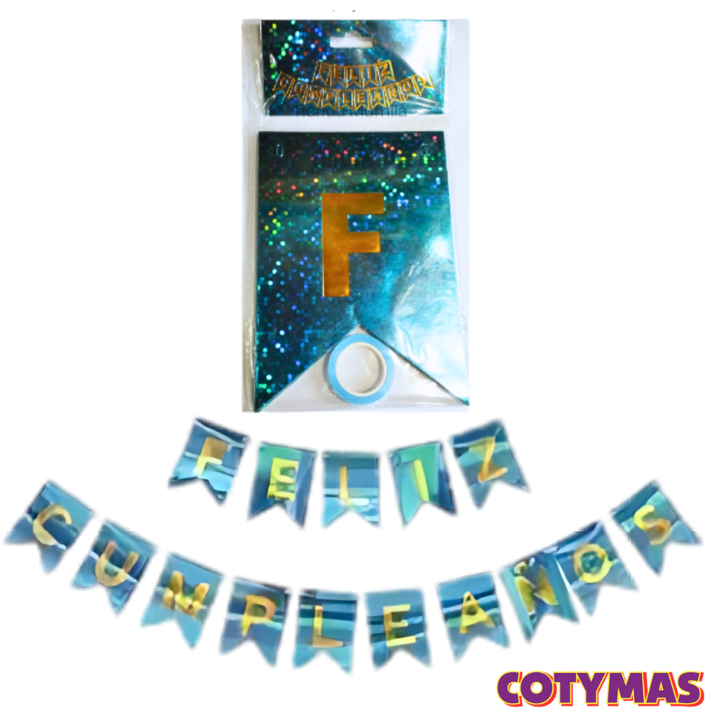 Banderin Feliz Cumpleaños Metalizados!