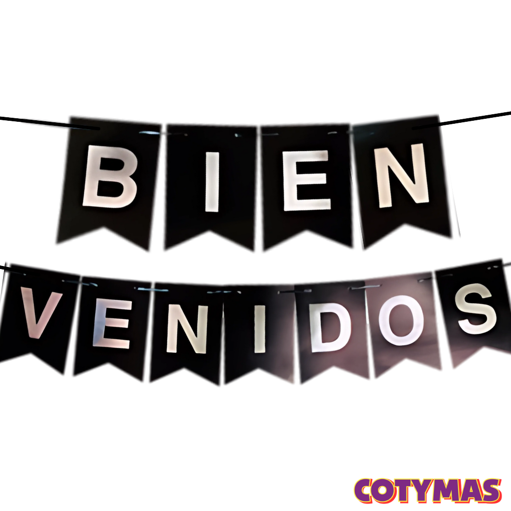 Banderin Bienvenidos c/Stamping