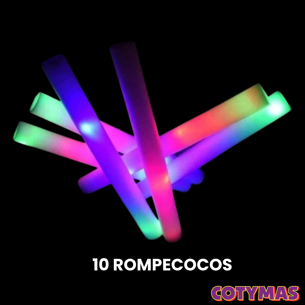 Rompecocos Luminosos LED - Pack Fiesta