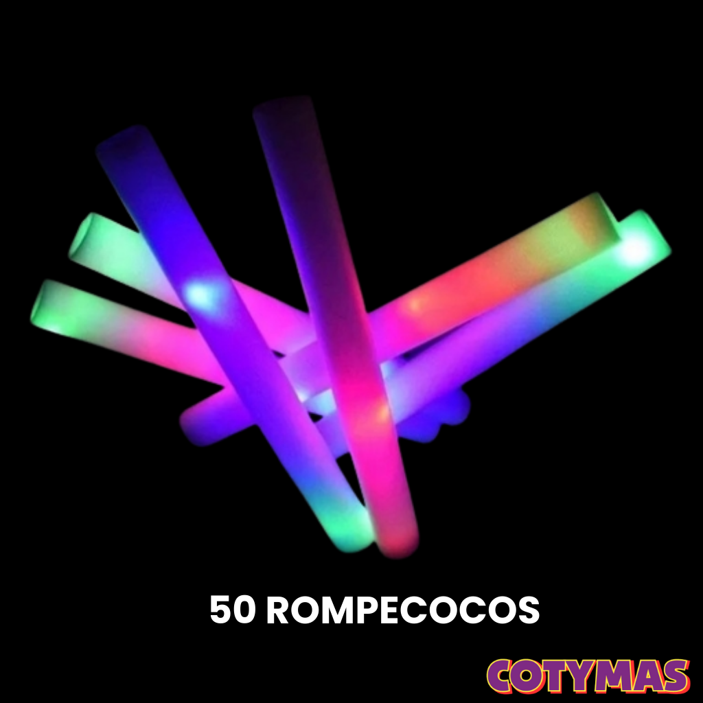 Rompecocos Luminosos LED - Pack Fiesta