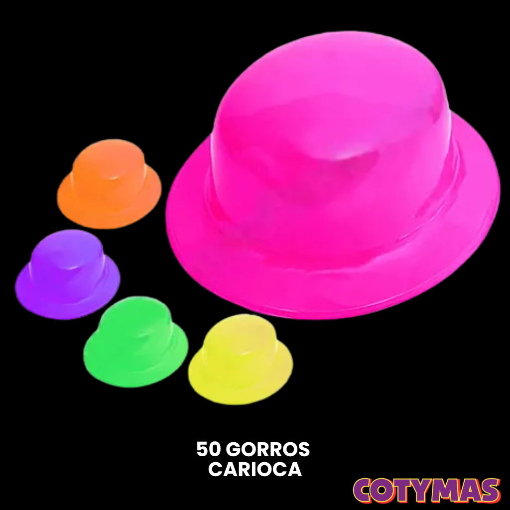 Kit Cotillón Carioca: Combo Fiesta Básicos (Para 100 Personas)
