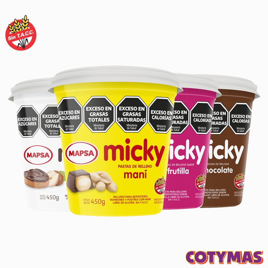 Rellenos Untables Micky x450Gr.