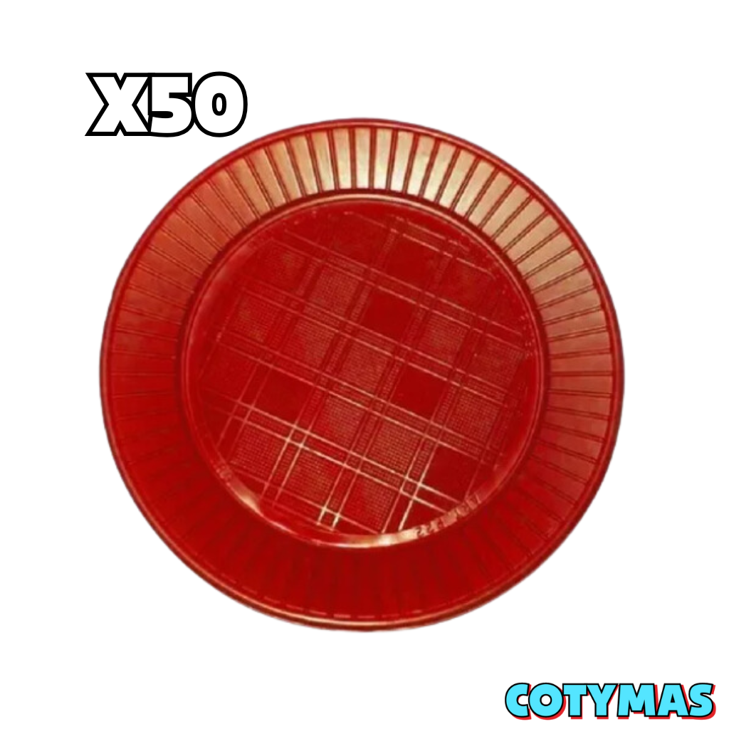Platos de Postre Descartables (Blancos y de Colores) - ¡Estilo y Practicidad para Tu Fiesta!