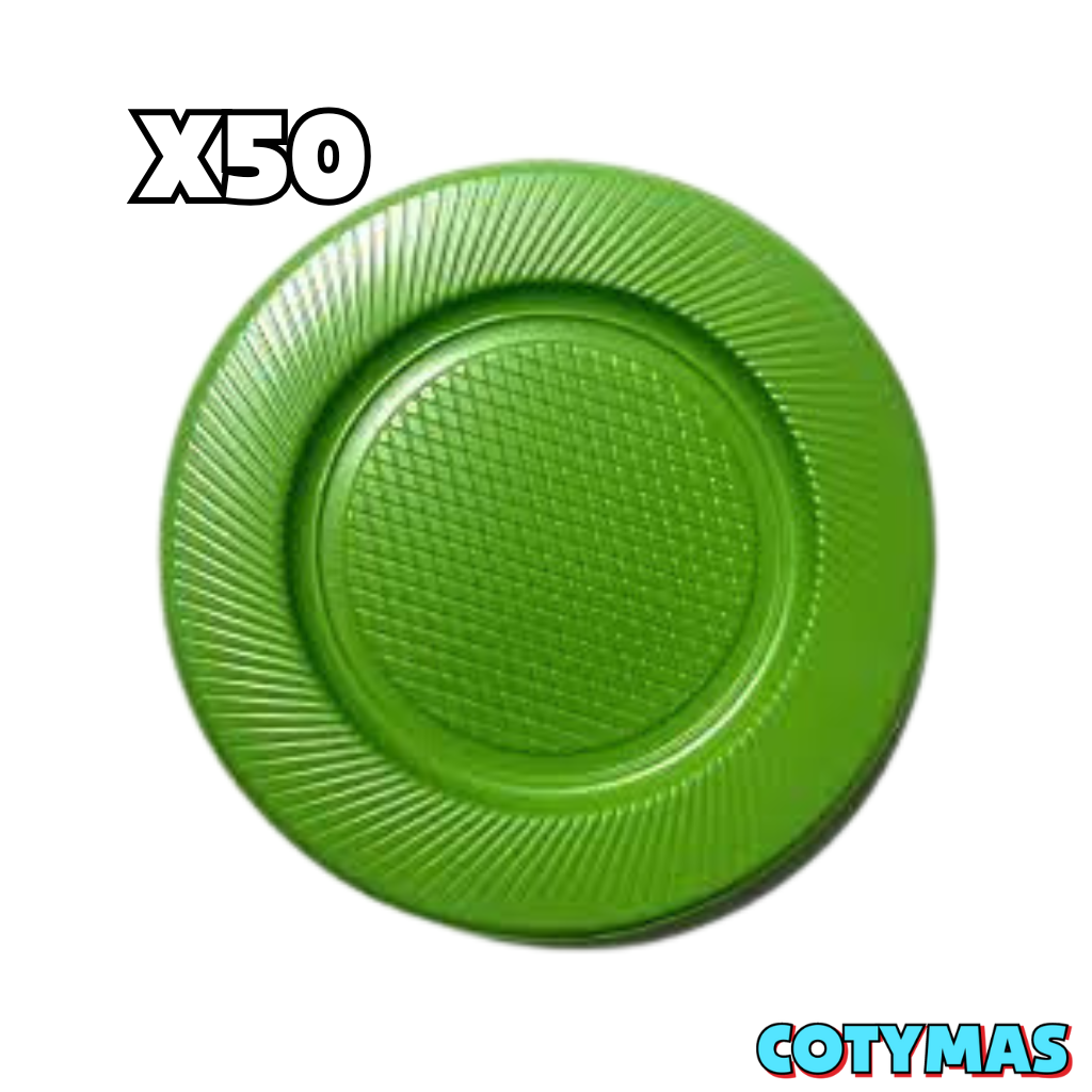 Platos de Postre Descartables (Blancos y de Colores) - ¡Estilo y Practicidad para Tu Fiesta!