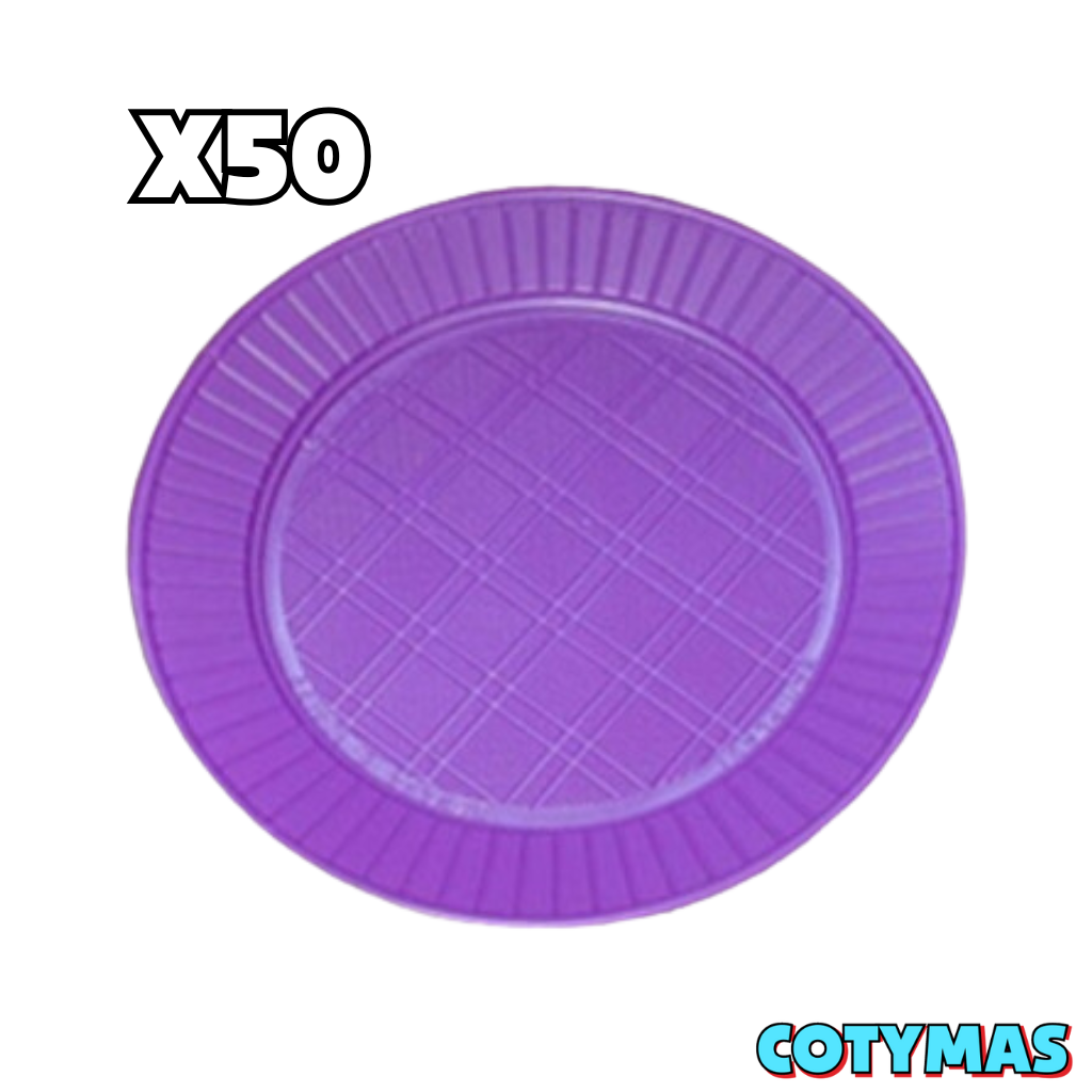 Platos de Postre Descartables (Blancos y de Colores) - ¡Estilo y Practicidad para Tu Fiesta!