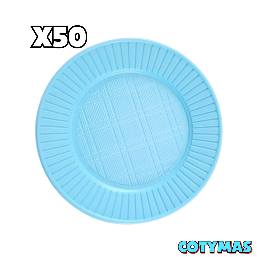 Platos de Postre Descartables (Blancos y de Colores) - ¡Estilo y Practicidad para Tu Fiesta!