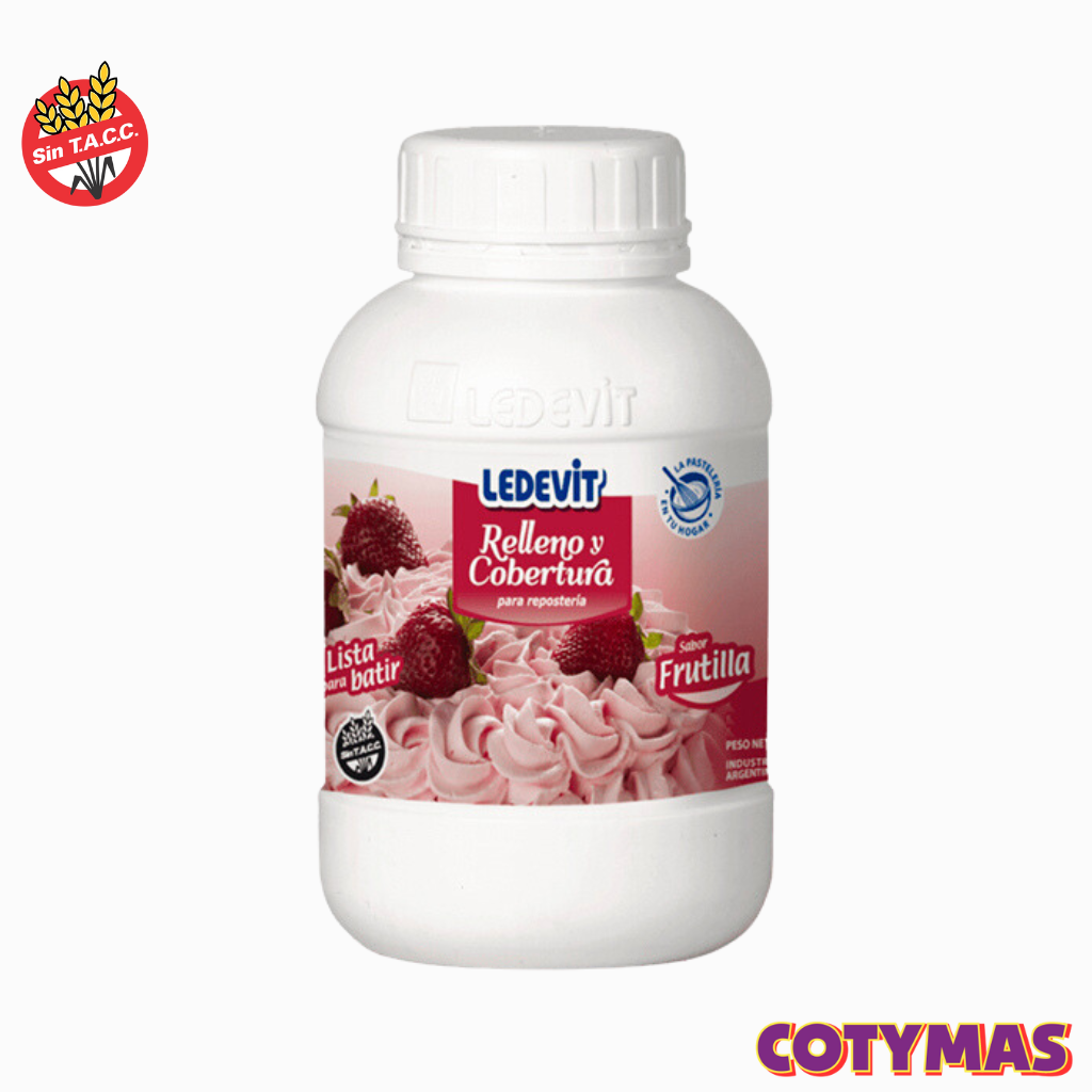Crema Ledevit Sabor Frutilla (500ml y 1 Litro)