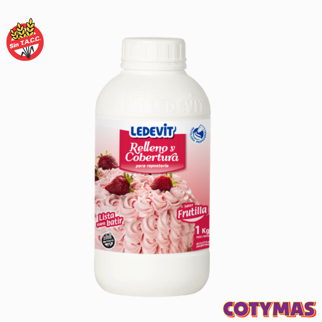 Crema Ledevit Sabor Frutilla (500ml y 1 Litro)