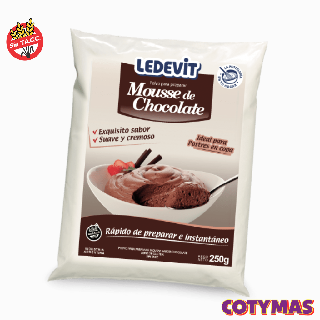 Mousse de Chocolate Ledevit en Polvo 250g