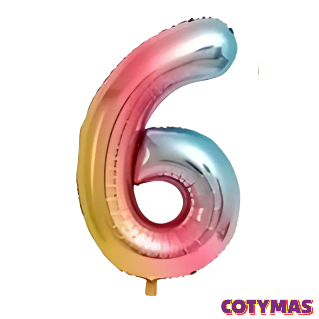 Numero Globo Metalizado 16" (40cm)