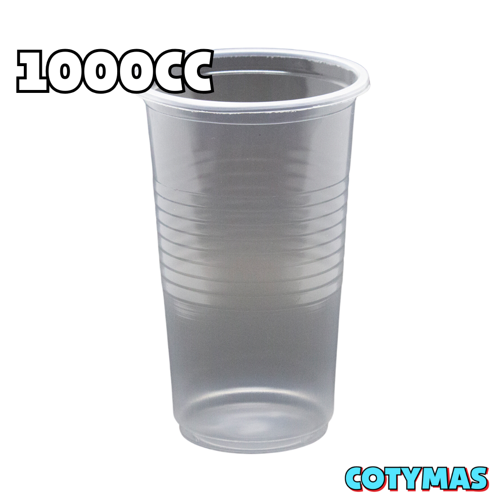 Vaso Gigante Traslúcido 1000cc - ¡Tamaño Mega para Tu Fiesta!