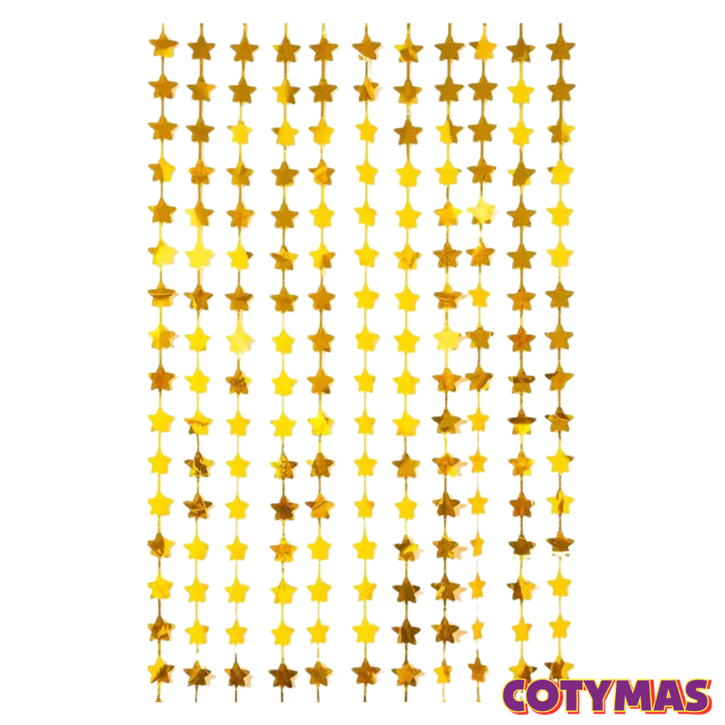 Cortinas Metalizadas de Estrellas!