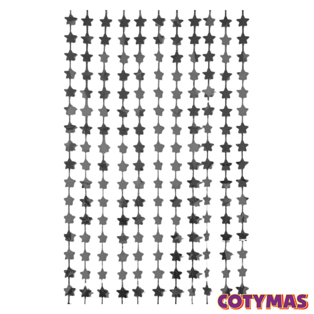 Cortinas Metalizadas de Estrellas!