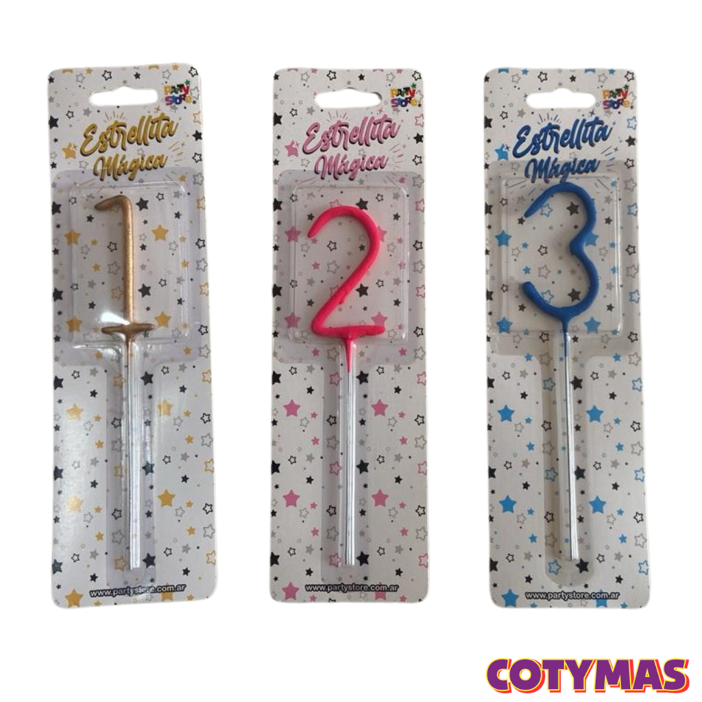 ¡VELAS NUMERO CHISPITA!