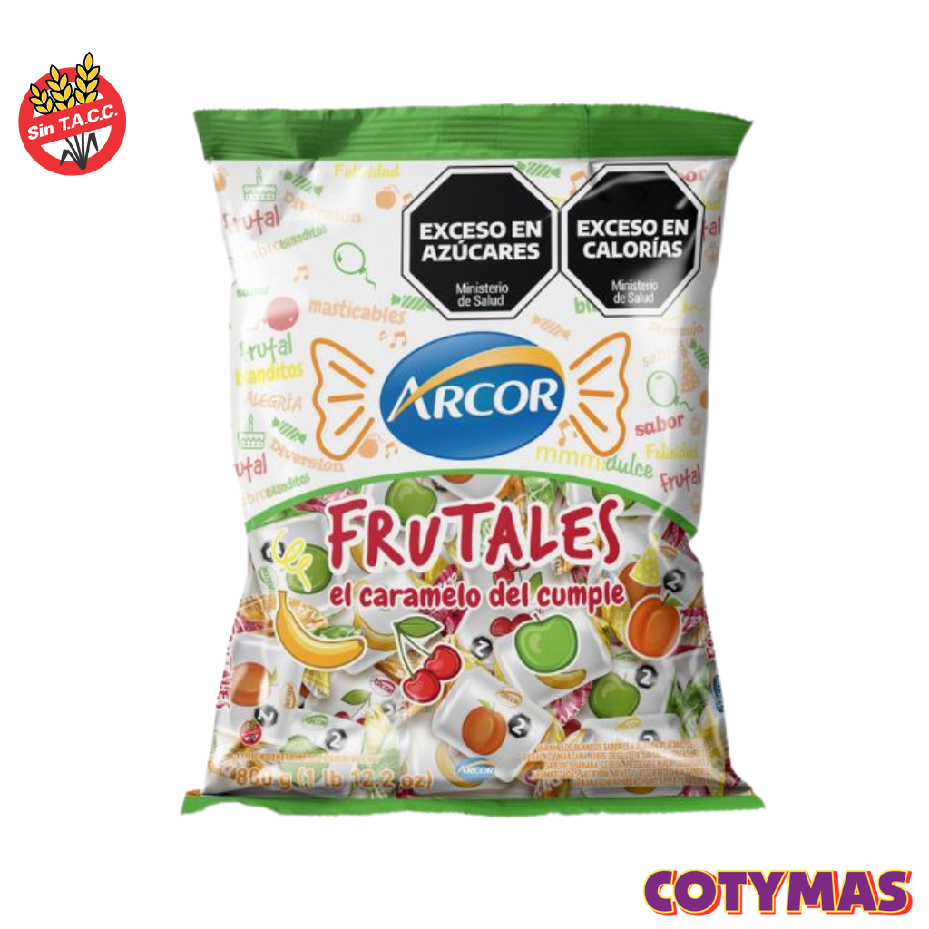 Caramelo masticable Arcor frutales x800g
