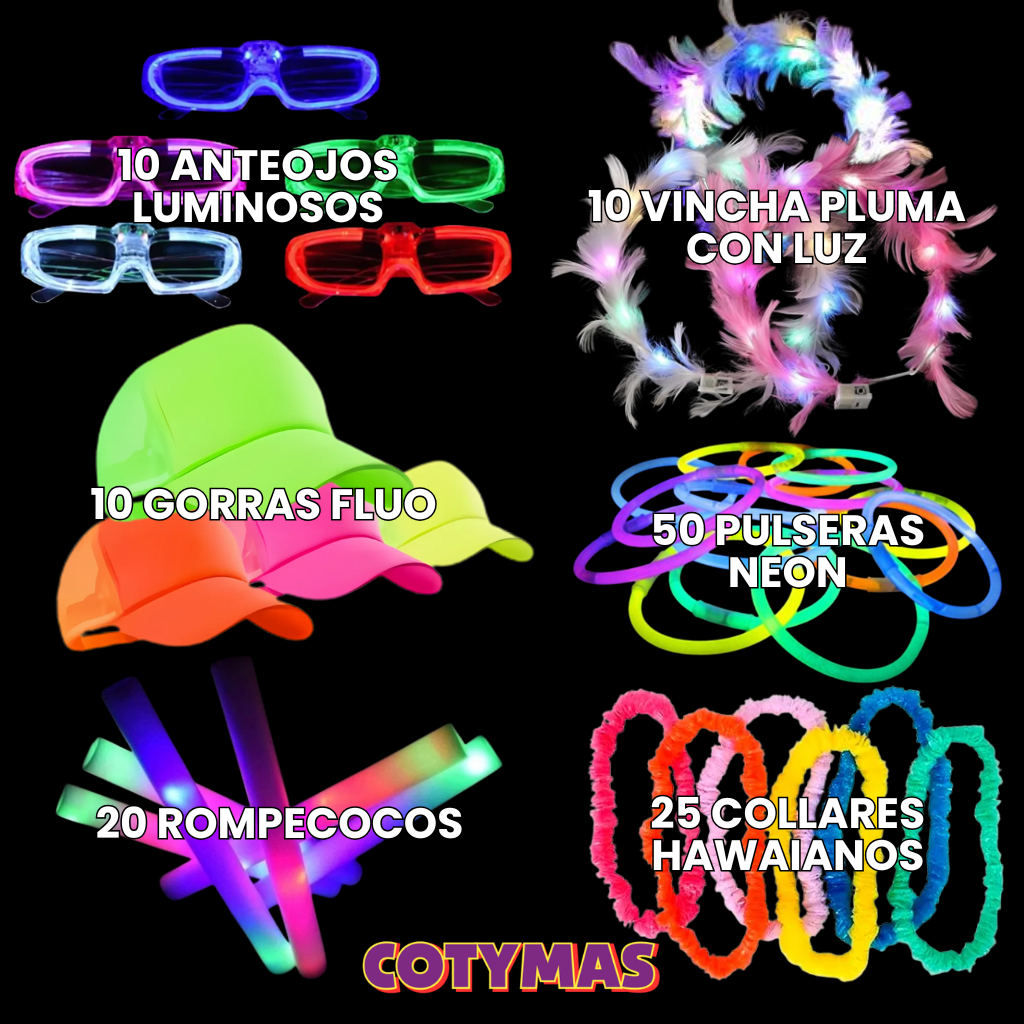 Combo Premium Luminoso - Calidad y Estilo para 50 Invitados